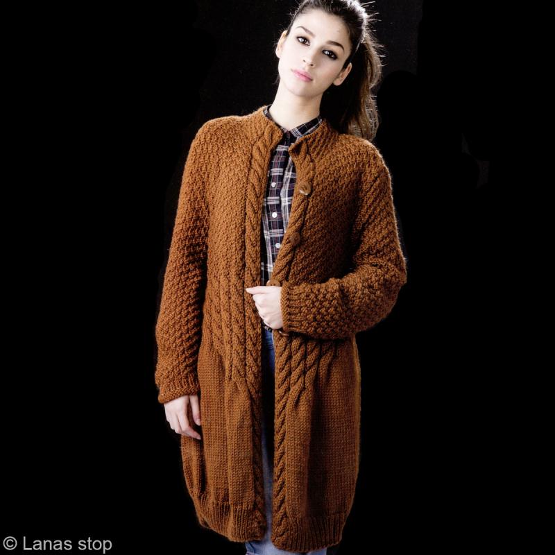 tricoter un manteau pour femme