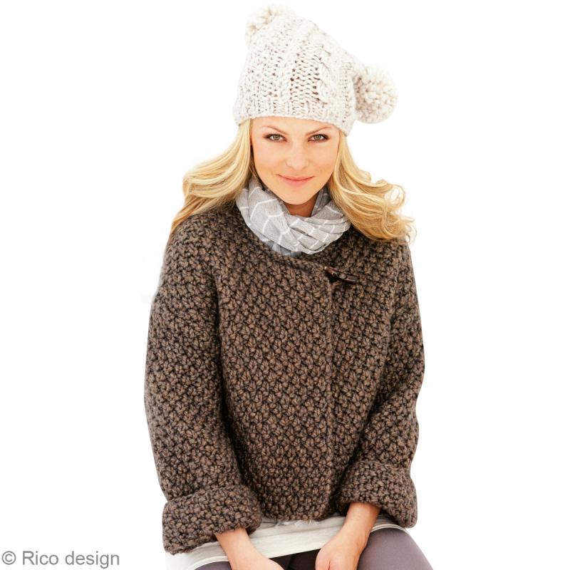 tricoter veste laine